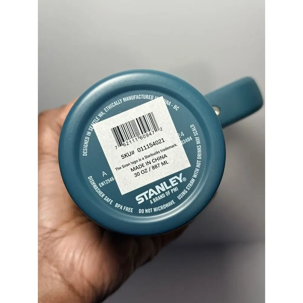 Stanley X Starbucks Mexico TEAL BLUE GREEN 30oz Quencher Tumbler BNWT - Picture 5 of 6